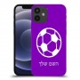 כדורגל - כדור כיסוי מגן קשיח בעיצוב אישי עם השם שלך ל Apple iPhone 12 mini יחידה אחת סקרין מובייל