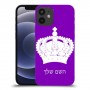 כתר מלכותי כיסוי מגן קשיח בעיצוב אישי עם השם שלך ל Apple iPhone 12 mini יחידה אחת סקרין מובייל