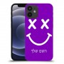 סמיילי כיסוי מגן קשיח בעיצוב אישי עם השם שלך ל Apple iPhone 12 mini יחידה אחת סקרין מובייל