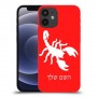 עקרב כיסוי מגן קשיח בעיצוב אישי עם השם שלך ל Apple iPhone 12 mini יחידה אחת סקרין מובייל