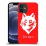 זאב כיסוי מגן קשיח בעיצוב אישי עם השם שלך ל Apple iPhone 12 mini יחידה אחת סקרין מובייל