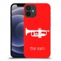 חצוצרה כיסוי מגן קשיח בעיצוב אישי עם השם שלך ל Apple iPhone 12 mini יחידה אחת סקרין מובייל