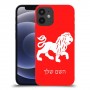 אריה כיסוי מגן קשיח בעיצוב אישי עם השם שלך ל Apple iPhone 12 mini יחידה אחת סקרין מובייל