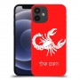 עקרב כיסוי מגן קשיח בעיצוב אישי עם השם שלך ל Apple iPhone 12 mini יחידה אחת סקרין מובייל