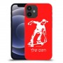 ילד סקייטבורד כיסוי מגן קשיח בעיצוב אישי עם השם שלך ל Apple iPhone 12 mini יחידה אחת סקרין מובייל