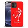 שחקן כדורגל כיסוי מגן קשיח בעיצוב אישי עם השם שלך ל Apple iPhone 12 mini יחידה אחת סקרין מובייל