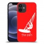 גלישת מפרש כיסוי מגן קשיח בעיצוב אישי עם השם שלך ל Apple iPhone 12 mini יחידה אחת סקרין מובייל