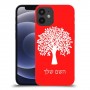 עץ כיסוי מגן קשיח בעיצוב אישי עם השם שלך ל Apple iPhone 12 mini יחידה אחת סקרין מובייל