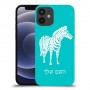 זברה כיסוי מגן קשיח בעיצוב אישי עם השם שלך ל Apple iPhone 12 mini יחידה אחת סקרין מובייל