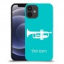 חצוצרה כיסוי מגן קשיח בעיצוב אישי עם השם שלך ל Apple iPhone 12 mini יחידה אחת סקרין מובייל