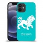 אריה כיסוי מגן קשיח בעיצוב אישי עם השם שלך ל Apple iPhone 12 mini יחידה אחת סקרין מובייל