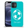 כדורגל - כדור כיסוי מגן קשיח בעיצוב אישי עם השם שלך ל Apple iPhone 12 mini יחידה אחת סקרין מובייל