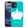 כתר מלכותי כיסוי מגן קשיח בעיצוב אישי עם השם שלך ל Apple iPhone 12 mini יחידה אחת סקרין מובייל