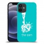 פסל החירות כיסוי מגן קשיח בעיצוב אישי עם השם שלך ל Apple iPhone 12 mini יחידה אחת סקרין מובייל