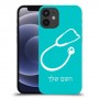 רופא סטטוסקופ כיסוי מגן קשיח בעיצוב אישי עם השם שלך ל Apple iPhone 12 mini יחידה אחת סקרין מובייל
