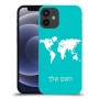 מפת העולם כיסוי מגן קשיח בעיצוב אישי עם השם שלך ל Apple iPhone 12 mini יחידה אחת סקרין מובייל