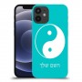 סמל יינג יאנג - סין כיסוי מגן קשיח בעיצוב אישי עם השם שלך ל Apple iPhone 12 mini יחידה אחת סקרין מובייל