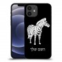 זברה כיסוי מגן קשיח בעיצוב אישי עם השם שלך ל Apple iPhone 12 יחידה אחת סקרין מובייל