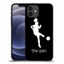 כדורגל - אישה כיסוי מגן קשיח בעיצוב אישי עם השם שלך ל Apple iPhone 12 יחידה אחת סקרין מובייל
