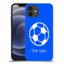 כדורגל - כדור כיסוי מגן קשיח בעיצוב אישי עם השם שלך ל Apple iPhone 12 יחידה אחת סקרין מובייל
