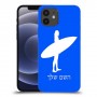 גלישה כיסוי מגן קשיח בעיצוב אישי עם השם שלך ל Apple iPhone 12 יחידה אחת סקרין מובייל
