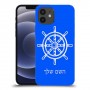 הגה - קפטן - ים כיסוי מגן קשיח בעיצוב אישי עם השם שלך ל Apple iPhone 12 יחידה אחת סקרין מובייל