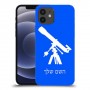 טלסקופ כיסוי מגן קשיח בעיצוב אישי עם השם שלך ל Apple iPhone 12 יחידה אחת סקרין מובייל