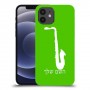 סקספון כיסוי מגן קשיח בעיצוב אישי עם השם שלך ל Apple iPhone 12 יחידה אחת סקרין מובייל