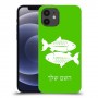 דגים כיסוי מגן קשיח בעיצוב אישי עם השם שלך ל Apple iPhone 12 יחידה אחת סקרין מובייל