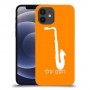 סקספון כיסוי מגן קשיח בעיצוב אישי עם השם שלך ל Apple iPhone 12 יחידה אחת סקרין מובייל