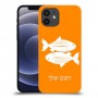 דגים כיסוי מגן קשיח בעיצוב אישי עם השם שלך ל Apple iPhone 12 יחידה אחת סקרין מובייל