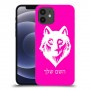 זאב כיסוי מגן קשיח בעיצוב אישי עם השם שלך ל Apple iPhone 12 יחידה אחת סקרין מובייל