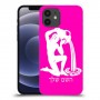 דלי כיסוי מגן קשיח בעיצוב אישי עם השם שלך ל Apple iPhone 12 יחידה אחת סקרין מובייל