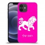 אריה כיסוי מגן קשיח בעיצוב אישי עם השם שלך ל Apple iPhone 12 יחידה אחת סקרין מובייל
