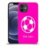 כדורגל - כדור כיסוי מגן קשיח בעיצוב אישי עם השם שלך ל Apple iPhone 12 יחידה אחת סקרין מובייל