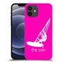 גלישת מפרש כיסוי מגן קשיח בעיצוב אישי עם השם שלך ל Apple iPhone 12 יחידה אחת סקרין מובייל