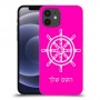 הגה - קפטן - ים כיסוי מגן קשיח בעיצוב אישי עם השם שלך ל Apple iPhone 12 יחידה אחת סקרין מובייל