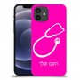 רופא סטטוסקופ כיסוי מגן קשיח בעיצוב אישי עם השם שלך ל Apple iPhone 12 יחידה אחת סקרין מובייל