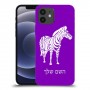 זברה כיסוי מגן קשיח בעיצוב אישי עם השם שלך ל Apple iPhone 12 יחידה אחת סקרין מובייל