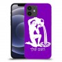 דלי כיסוי מגן קשיח בעיצוב אישי עם השם שלך ל Apple iPhone 12 יחידה אחת סקרין מובייל