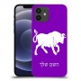 שור כיסוי מגן קשיח בעיצוב אישי עם השם שלך ל Apple iPhone 12 יחידה אחת סקרין מובייל
