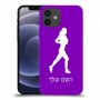 ג'וגלין - אישה כיסוי מגן קשיח בעיצוב אישי עם השם שלך ל Apple iPhone 12 יחידה אחת סקרין מובייל
