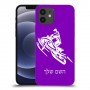 אופנוע שלג כיסוי מגן קשיח בעיצוב אישי עם השם שלך ל Apple iPhone 12 יחידה אחת סקרין מובייל