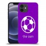 כדורגל - כדור כיסוי מגן קשיח בעיצוב אישי עם השם שלך ל Apple iPhone 12 יחידה אחת סקרין מובייל