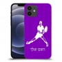 שחקן טניס כיסוי מגן קשיח בעיצוב אישי עם השם שלך ל Apple iPhone 12 יחידה אחת סקרין מובייל