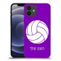כדורעף - כדור כיסוי מגן קשיח בעיצוב אישי עם השם שלך ל Apple iPhone 12 יחידה אחת סקרין מובייל