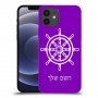 הגה - קפטן - ים כיסוי מגן קשיח בעיצוב אישי עם השם שלך ל Apple iPhone 12 יחידה אחת סקרין מובייל