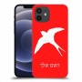 ציפור לבלוע כיסוי מגן קשיח בעיצוב אישי עם השם שלך ל Apple iPhone 12 יחידה אחת סקרין מובייל