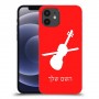 כינור כיסוי מגן קשיח בעיצוב אישי עם השם שלך ל Apple iPhone 12 יחידה אחת סקרין מובייל
