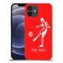 שחקן כדורגל כיסוי מגן קשיח בעיצוב אישי עם השם שלך ל Apple iPhone 12 יחידה אחת סקרין מובייל